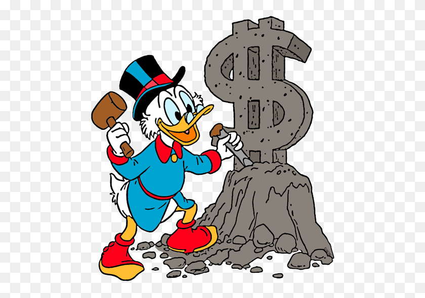 486x530 Ducktales Imágenes Prediseñadas De Disney Imágenes Prediseñadas En Abundancia - Signo De Dólar Clipart Png