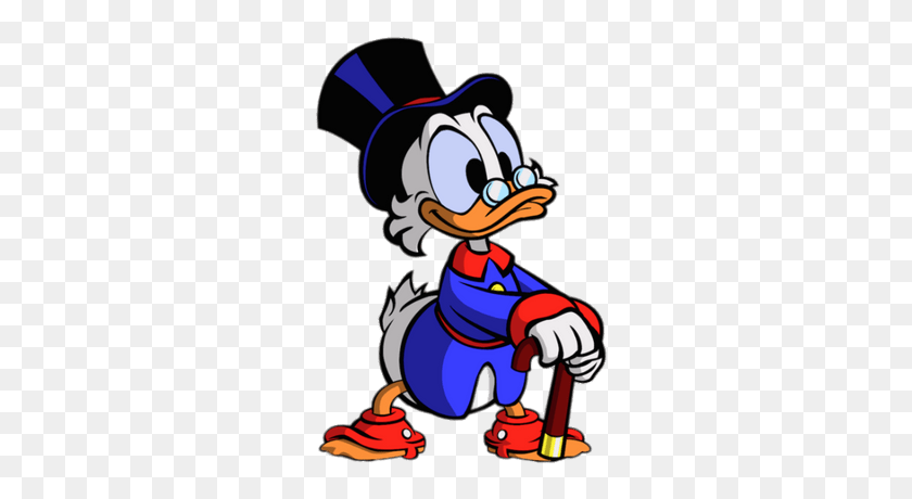 400x400 Ducktales Scrooge Mcduck Lying On Money Bags Transparent Png - Money Bags PNG