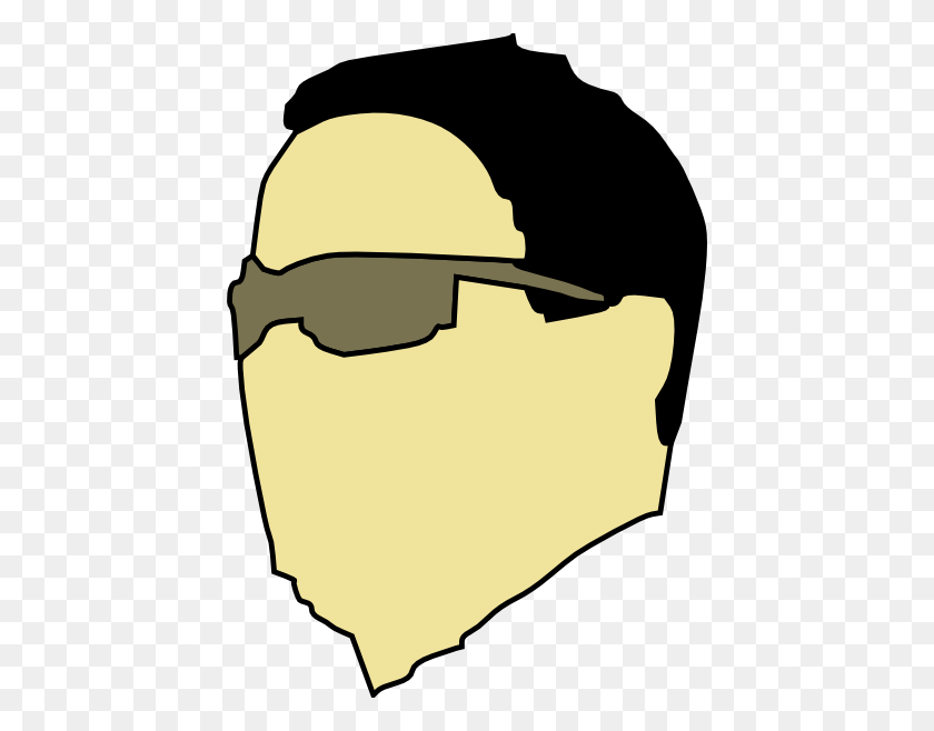 432x598 Dude Wearing Sunglasses Clip Art - Cool Dude Clipart