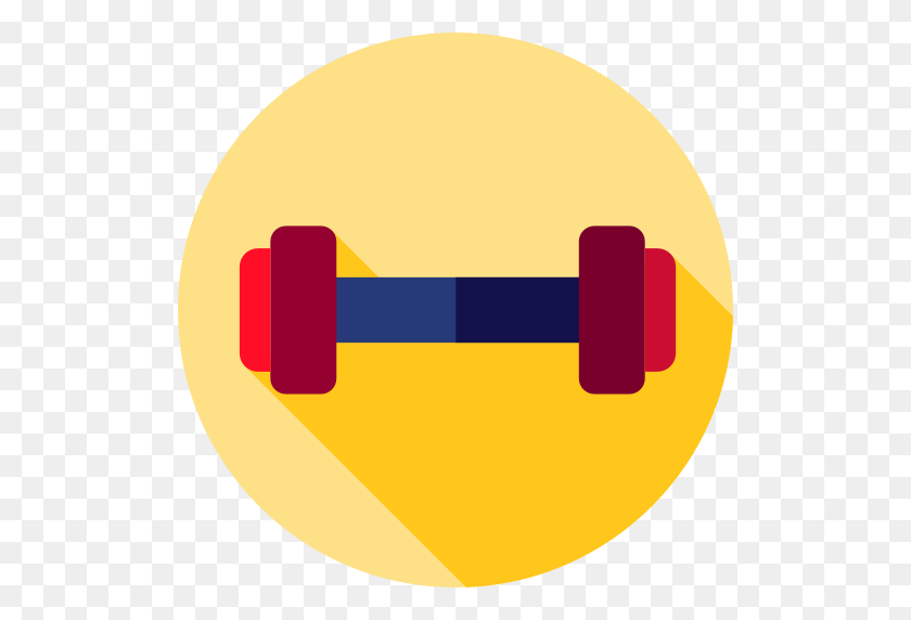 512x512 Dumbbell - Sport Icon PNG
