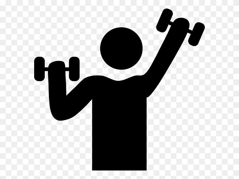 600x571 Dumbbell Banner Free Download Free Download On Unixtitan - Core Clipart