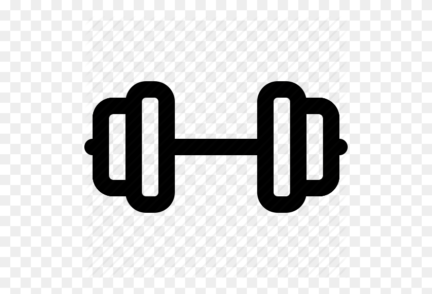512x512 Dumbbell, Fitness, Muscle, Weight Lifting Icon - Dumbbell Clipart PNG