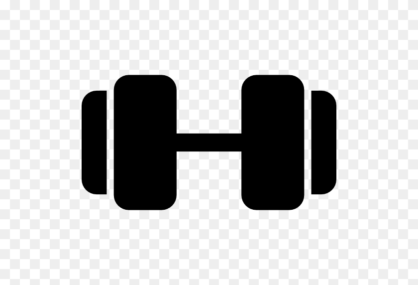 512x512 Dumbbell Flat Icon - Dumbbell PNG