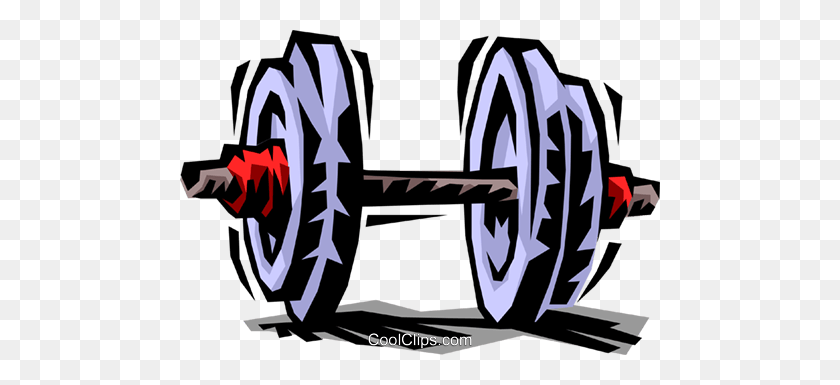 480x325 Dumbbellweightlifting Royalty Free Vector Clip Art Illustration - Weight Lifting Clipart