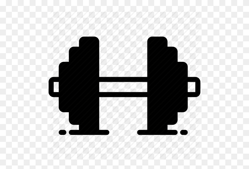 512x512 Dumbell, Equipo, Fitness, Gimnasio, Salud, Levante, Icono De Peso - Dumbell Png