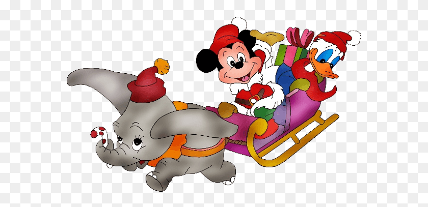 578x347 Dumbo Christmas Cliparts - Christmas Characters Clipart