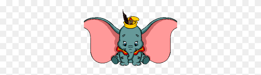 300x184 Dumbo Png Image - Dumbo Png