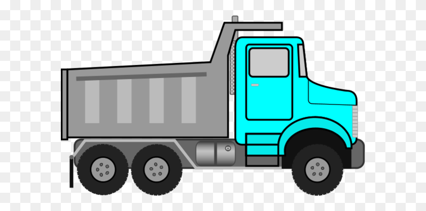 600x356 Dump Truck Clipart - Garbage Truck Clipart Free