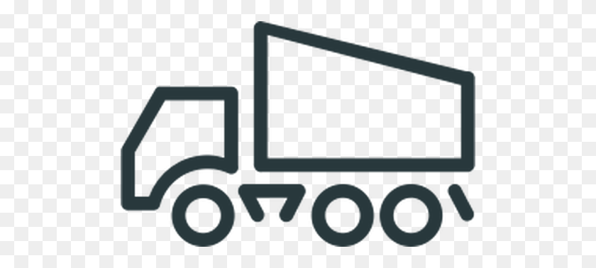500x318 Dump Truck Icon Line Art Vector Drawing - Dump Truck Clipart Black And White