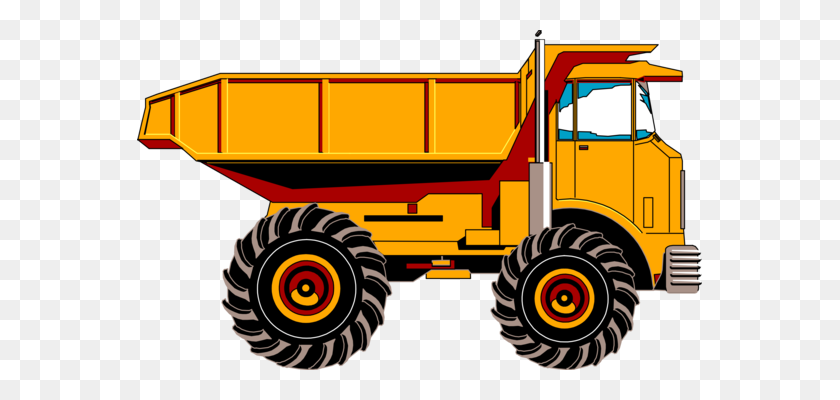 565x340 Dump Truck Semi Trailer Crane - Peterbilt Truck Clipart