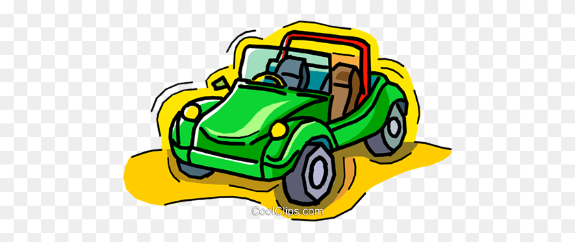 480x293 Dune Buggy, Coche, Automóvil Royalty Free Vector Clipart - Dune Buggy Clipart