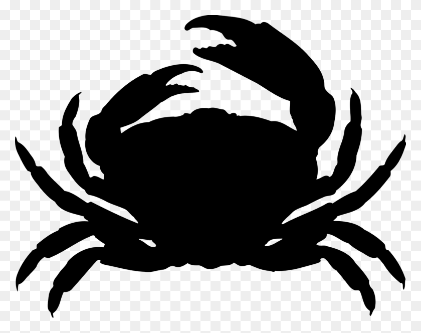 1280x992 Dungeness Crab Silhouette Clip Art - Free Crab Clipart