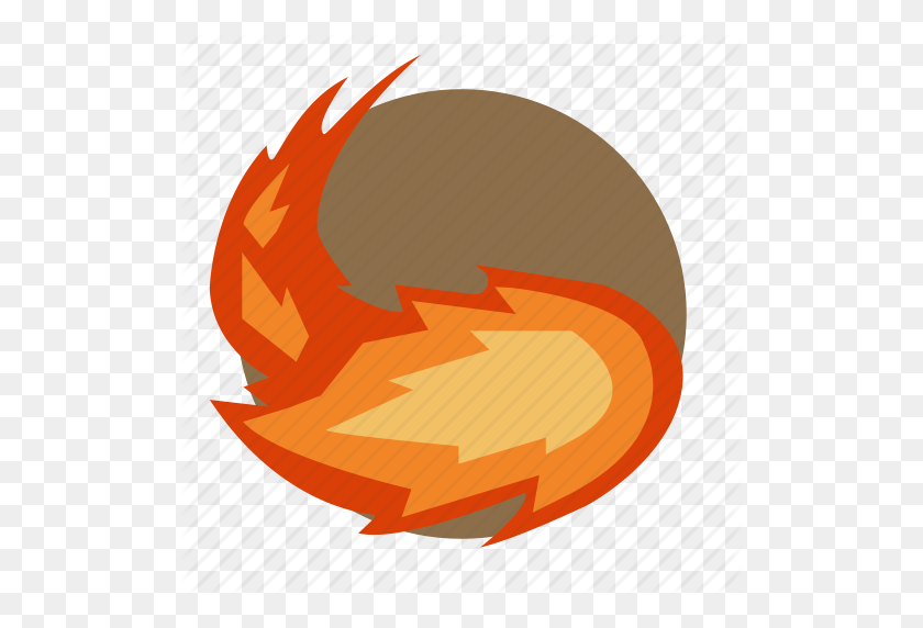 512x512 Dungeons, Fantasy, Fire, Fireball, Magic, Roleplay, Spell Icon - Fireball PNG