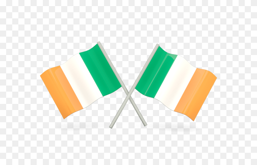 640x480 Duo Of Irish Flags Transparent Png - Irish Flag PNG