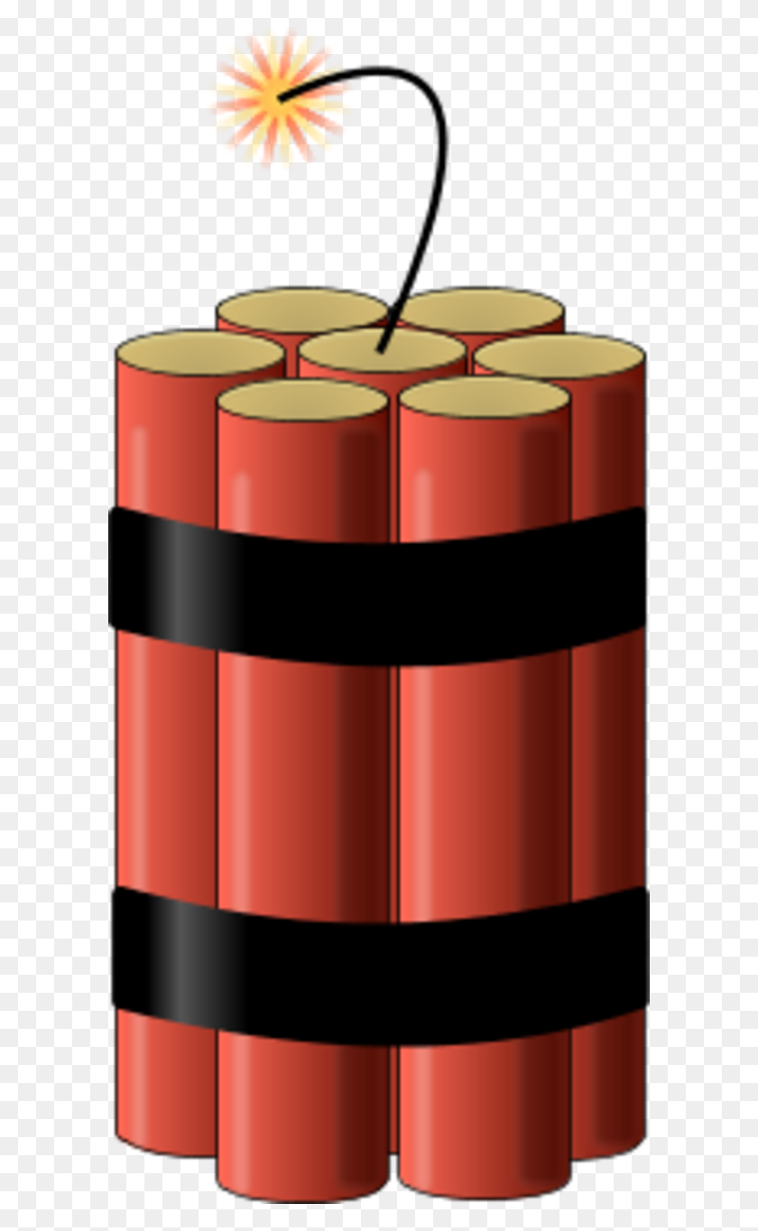 600x1304 Dynamite With A Lit Fuse - Catfish Clipart
