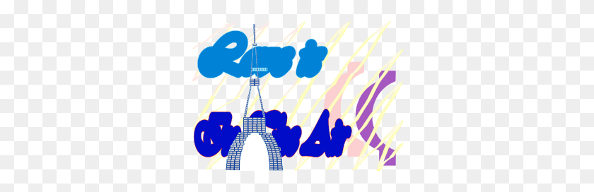 300x212 E Card Love Is In The Air La Tour Eiffel Tower Aug Clipart - Eiffel Tower Clip Art Free