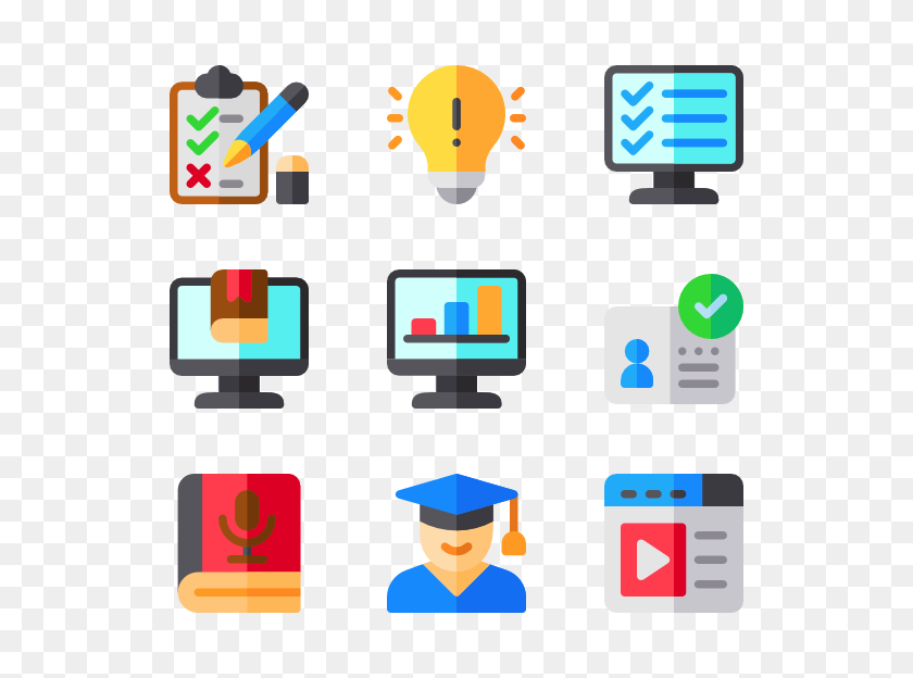 600x564 E Learning Online Icon Packs - Learning PNG