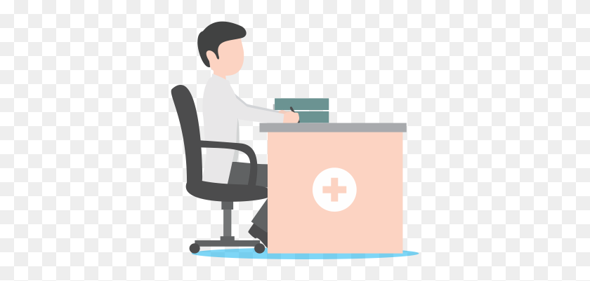 354x341 E Med Vartual Clinic - Office Chair Clipart