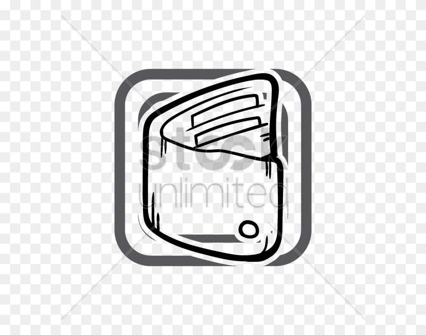600x600 E Wallet Icon Vector Image - Wallet Clipart Black And White