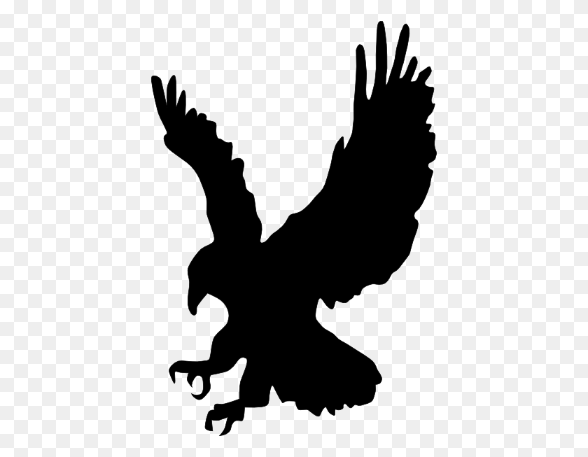 408x593 Eagle Clipart Black And White - Ravenclaw PNG
