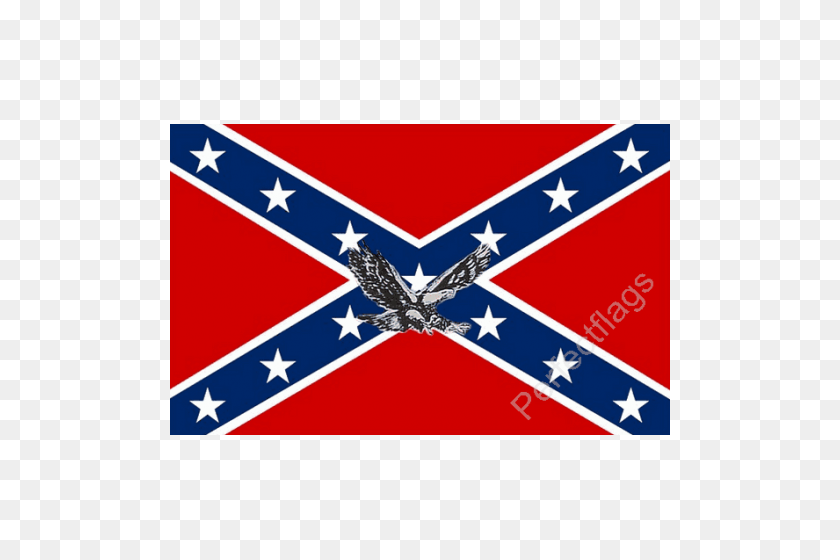 500x500 Águila De La Bandera Confederada De Estados Unidos Diseño Confederado De La Bandera - Bandera Confederada Png