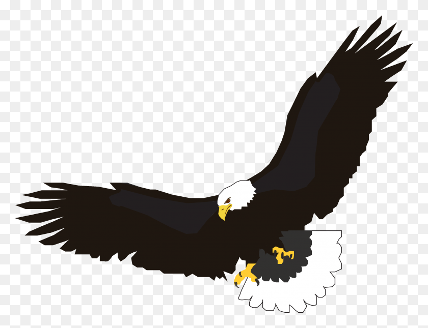 2906x2182 Eagle Flying Cliparts - Prey Clipart