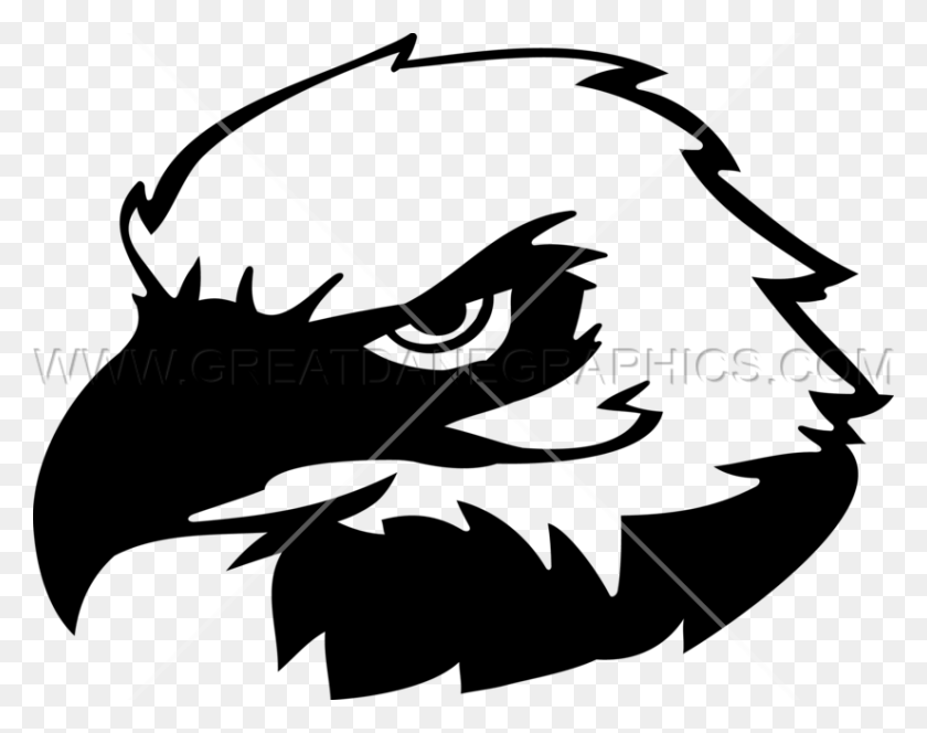 825x639 Eagle Head Black Beak Production Ready Artwork For T Shirt Printing - Eagle Head PNG