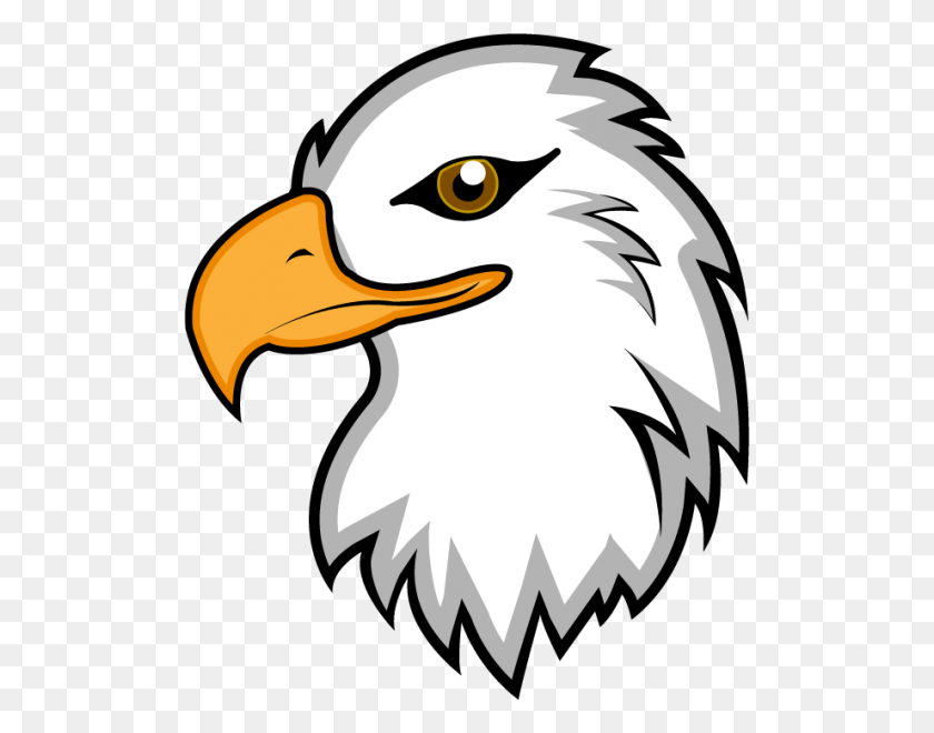 508x600 Eagle Head Clip Art - Eagle Head Clipart Black And White