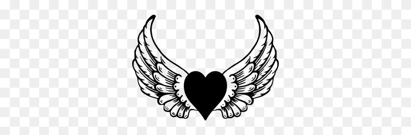 300x217 Eagle Heart Wings Png Clip Arts For Web - Eagle Wings Clipart