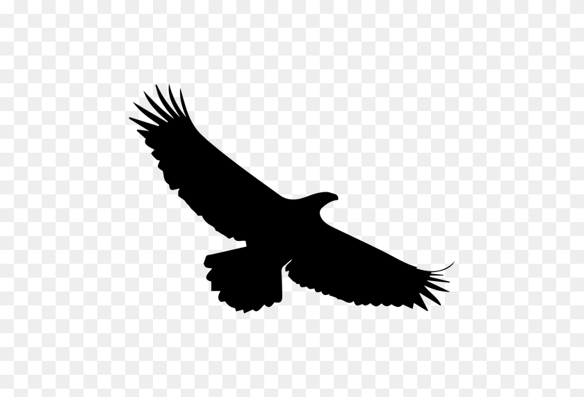512x512 Eagle In Sky Silhouette - Sky PNG