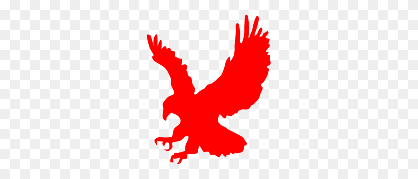 249x300 Eagle Landing Red Clip Art - Eagle Clipart Logo