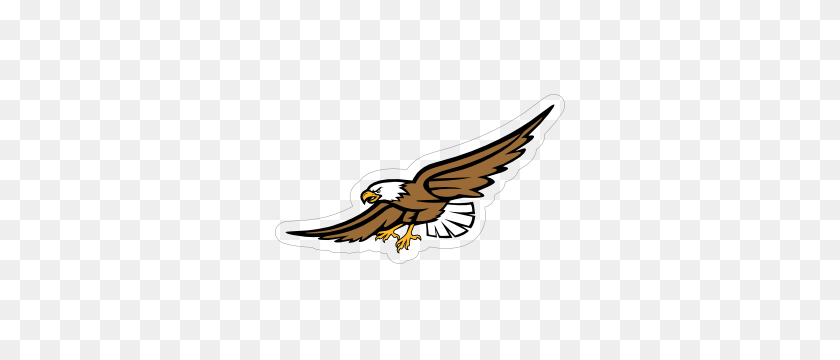 300x300 Eagle Mascot Sticker - Eagle Mascot Clipart