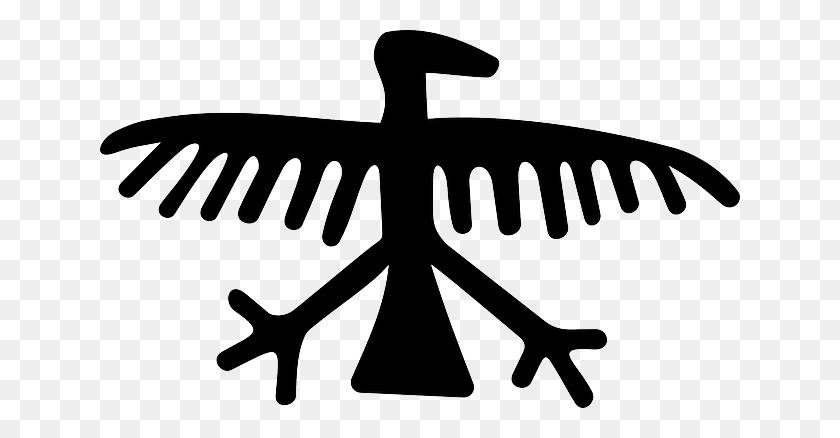 640x378 Eagle, Petroglyph, Art, Bird, Rock Birds Art - Thor Hammer Clipart