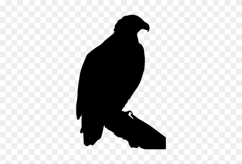 512x512 Eagle Standing Silhouette - Eagle Silhouette PNG