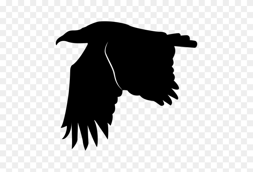 512x512 Eagle Wings Down Silhouette - Eagle Wings PNG
