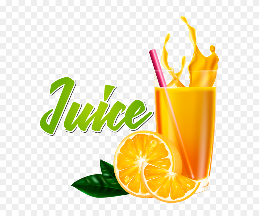 640x640 Ealistic Vaso De Jugo De Naranja Con Frutas Y Splash Uice Naranja - Всплеск Сока Png