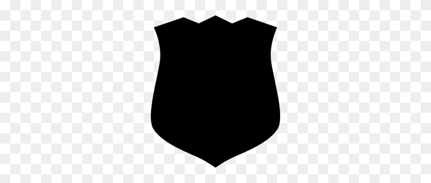 252x297 Eared Shield Png, Clip Art For Web - Police Shield Clipart
