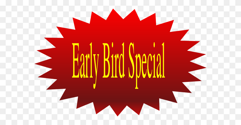 600x378 Clipart Especial Early Bird - Early Clipart