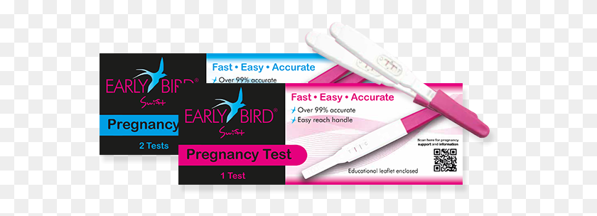 559x244 Early Bird Swift Swift Easy Accurate - Pregnancy Test PNG