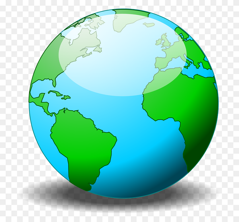 711x720 Earth Clipart Transparent Background - Globe Clipart Transparent