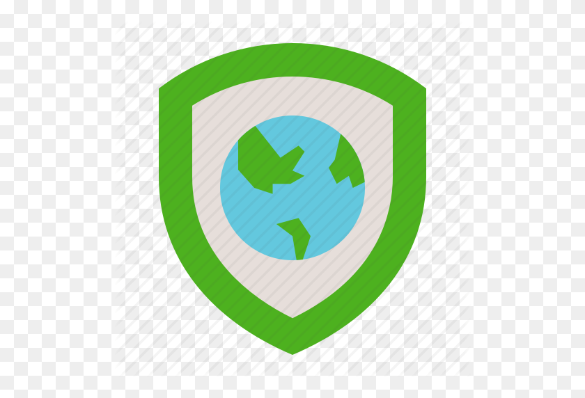 512x512 Earth Day, Ecology, Environmental Protection, Green, Shield Icon - Earth Day PNG