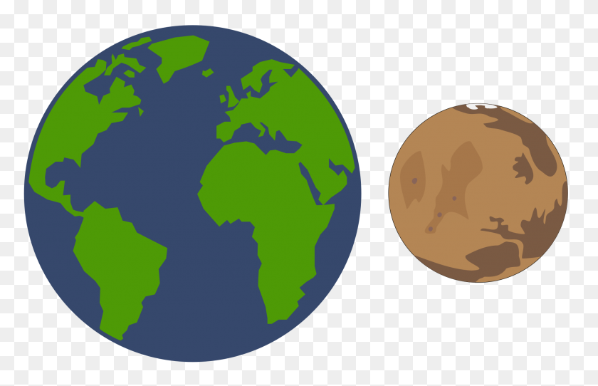 2000x1238 Эскиз Сравнения Земля И Марс - Эскиз Дерева Png