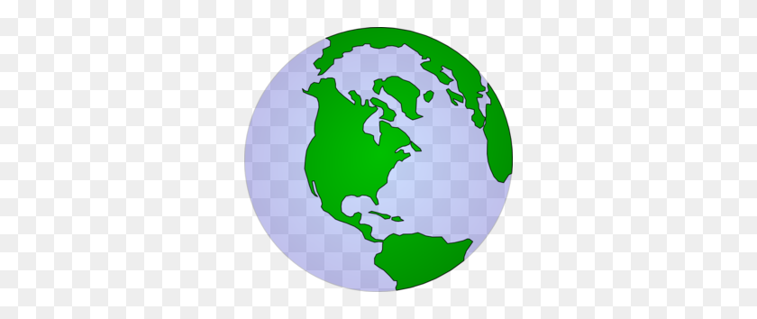 298x294 Earth Pale Continents Clip Art - Earth Clipart