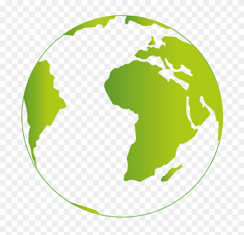 735x750 Earth Planet Green Color - Green Globe Clipart