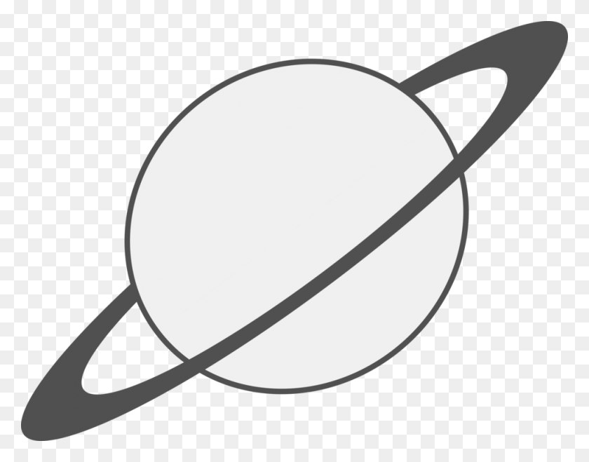 976x750 Earth Planet Ring System Saturn Black And White - Saturn Clipart