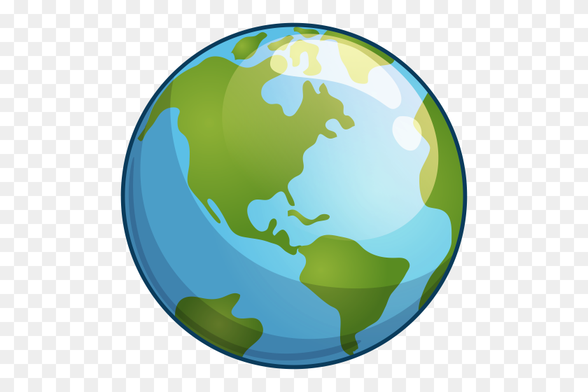 500x500 Earth Png Clip Art - Planet Earth PNG