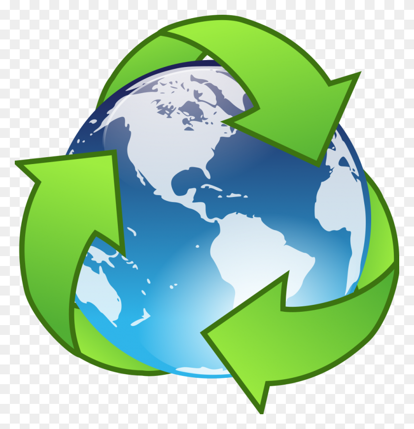 1000x1041 Earth Recycle - Recycle Clipart