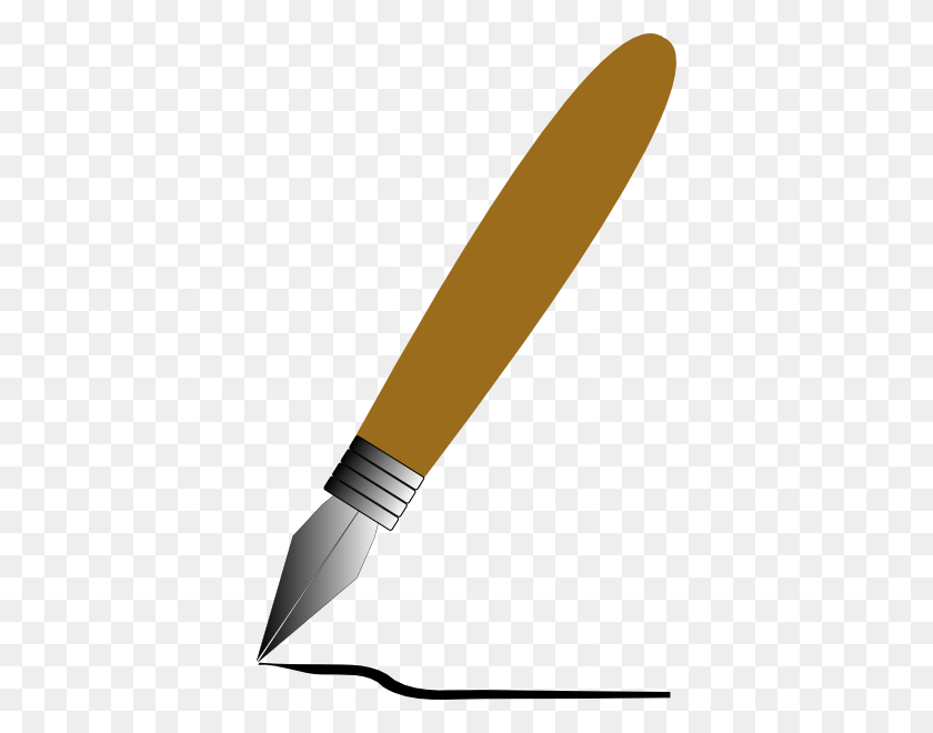378x600 Earxagangnad Clip Art Writing Pen - Pens And Pencils Clipart