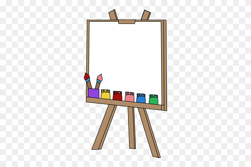 278x500 Easel Clipart Look At Easel Clip Art Images - Whiteboard Clipart