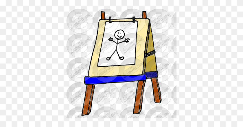 380x380 Easel Picture For Classroom Therapy Use - Easel Clipart